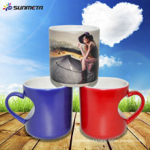 11oz Sublimation Magic Color Changing Mug Heart Shape Handle